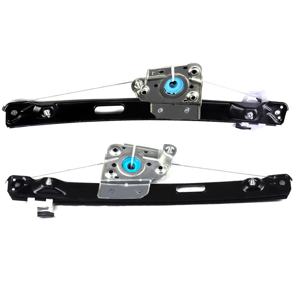 Power Window Regulator With Motor BMW 07-12 328i 08-11 M3 Rear Pair