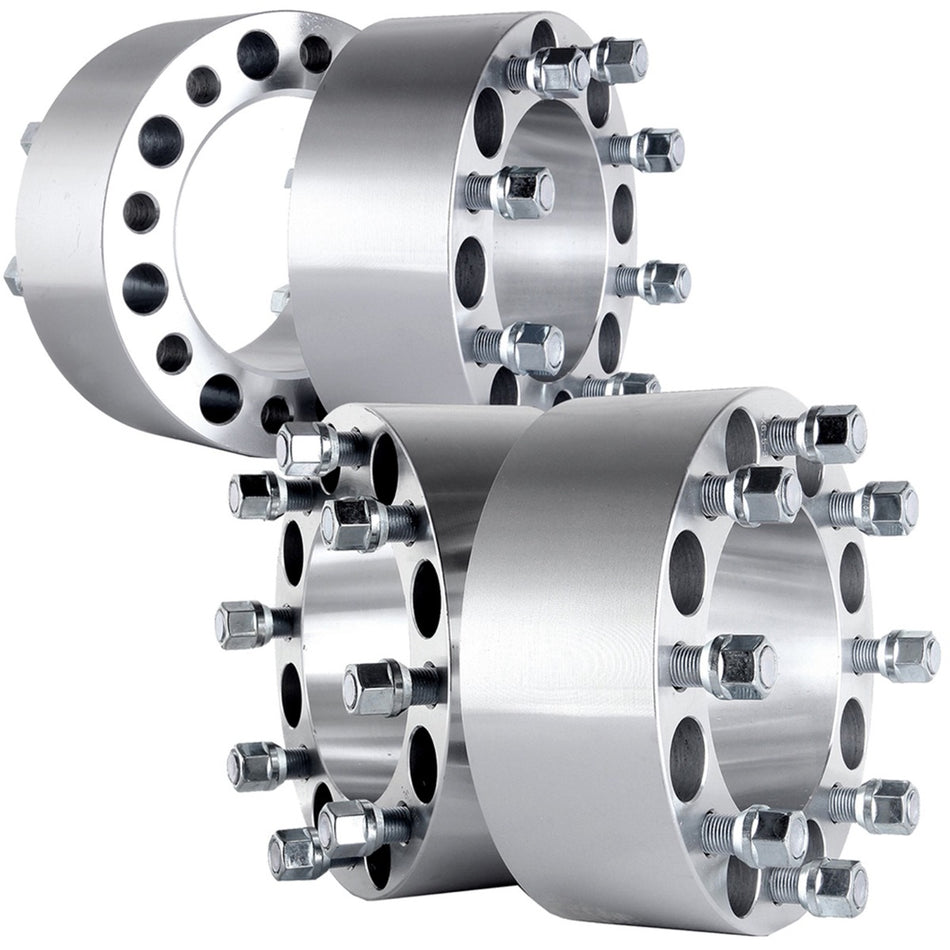 4Pcs 3 inch 8x6.5 8 Lug Wheel Spacers For 96-10 Chevrolet Express 3500 99-04 Chevrolet Silverado 2500