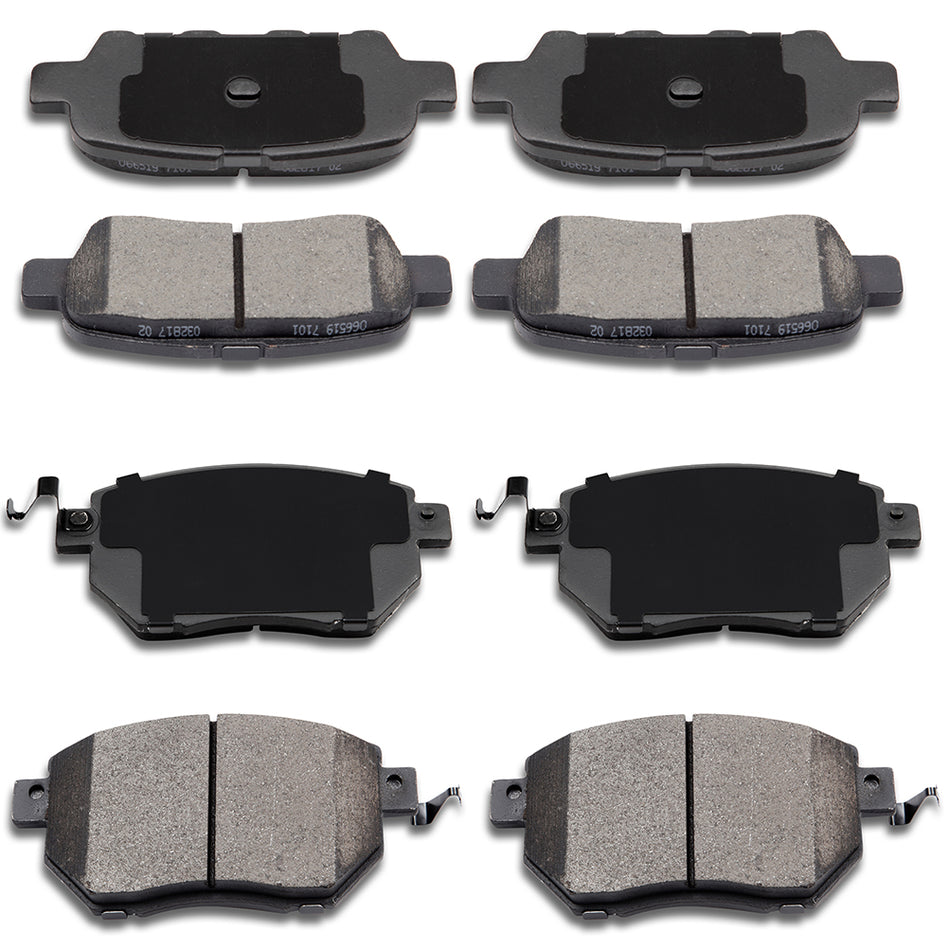 Front And Rear Ceramic Brake Pads Kit For 05-06 Nissan Altima 04-08 Nissan Maxima 8pcs