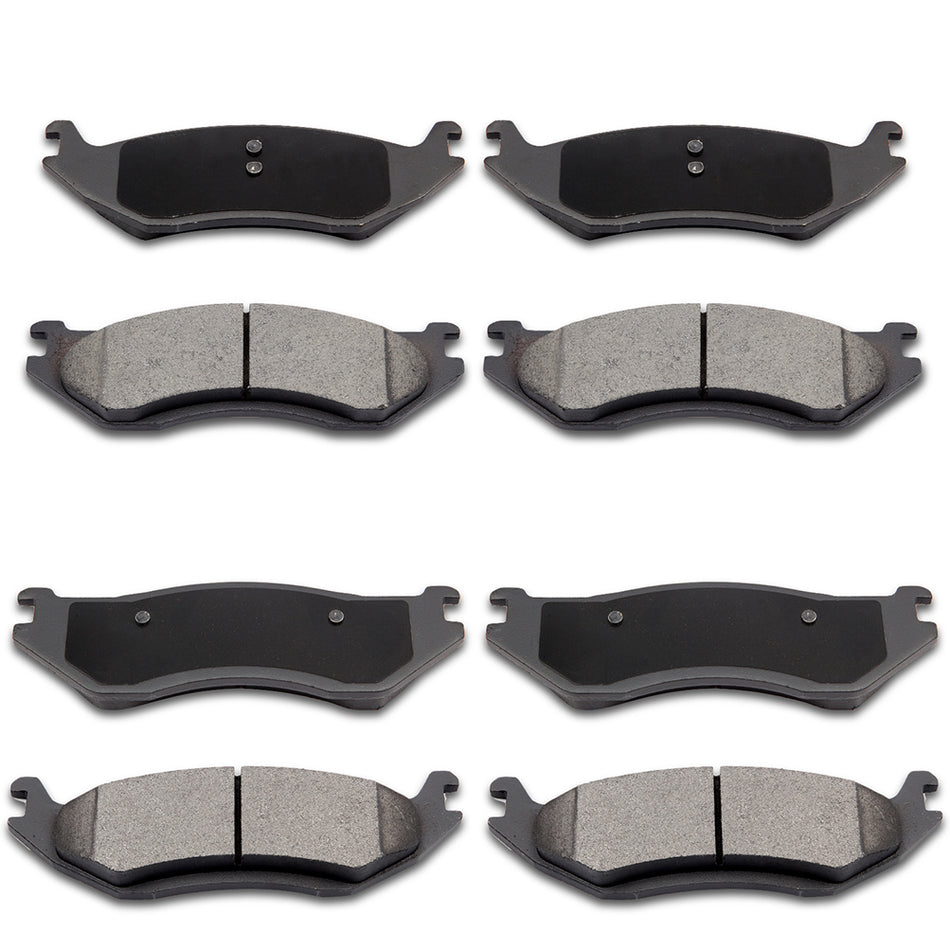 Ceramic Brake Pads Dodge 03-06 Durango 05 Ram 1500 Front Rear