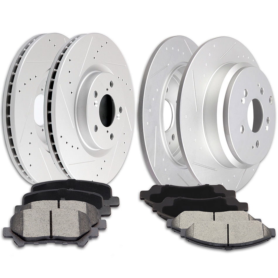 Ceramic Brake Pads And Rotors For 07-13 Acura MDX 09-15 Honda Pilot