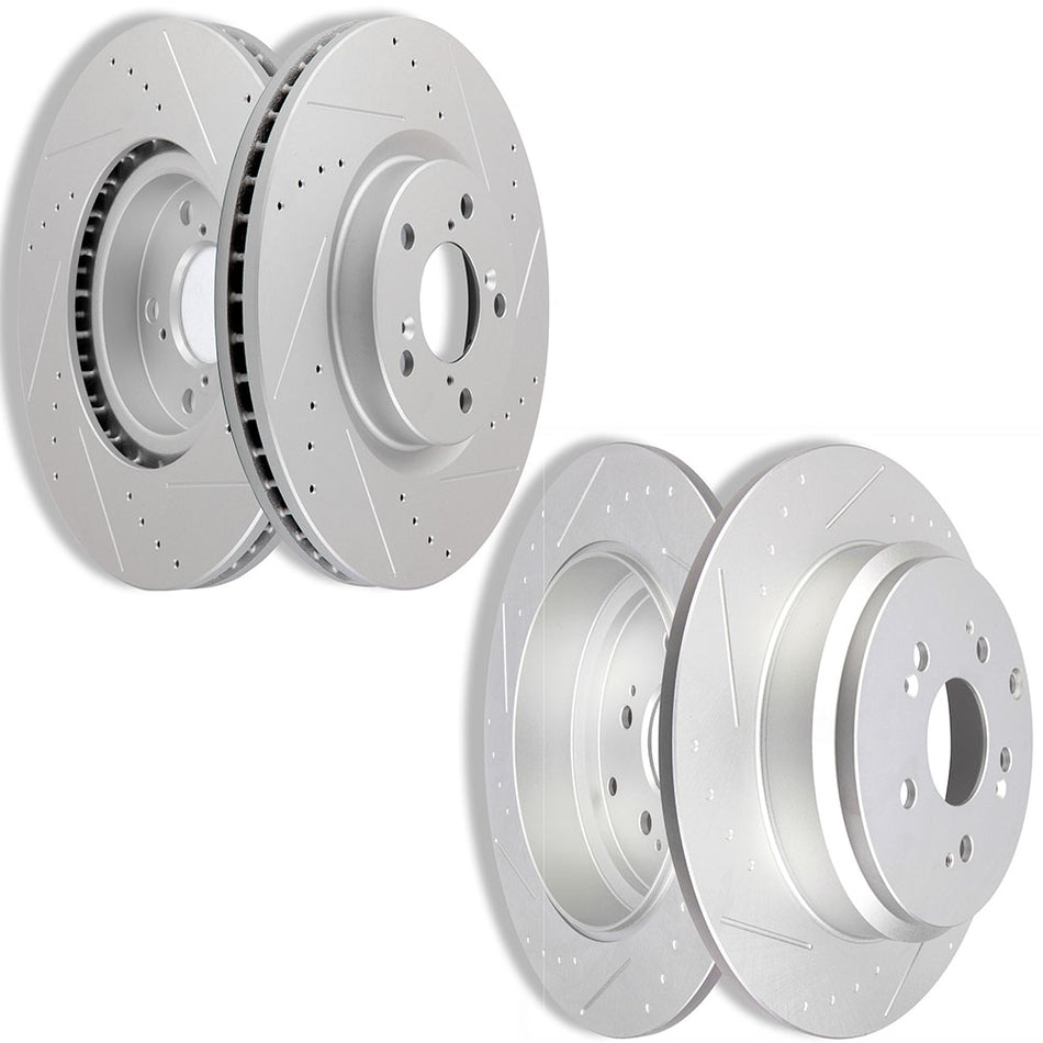 Brake Rotors For 07-13 Acura MDX 09-15 Honda Pilot Front And Rear