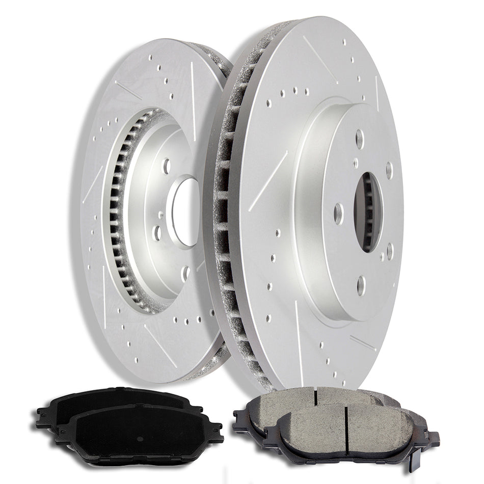 Ceramic Brake Pads And Rotors 02-03 Lexus ES300 04-10 Toyota Sienna Front