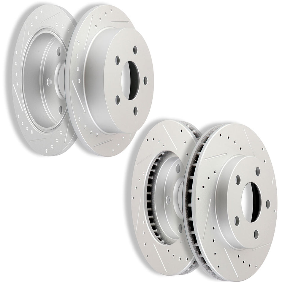 Brake Rotors Front & Rear 4 Pcs For 99-05 Pontiac Grand Am Oldsmobile Alero
