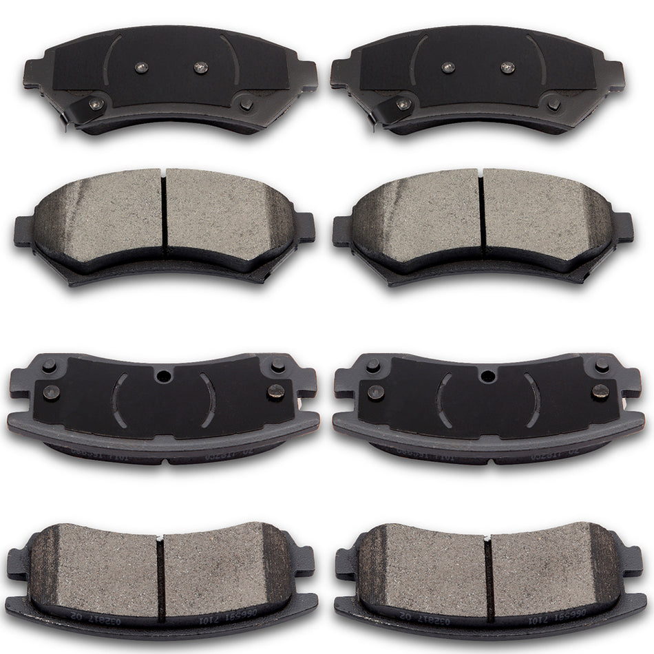 Ceramic Brake Pads 03-05 Buick Century 02-04 Chevrolet Venture Front Rear