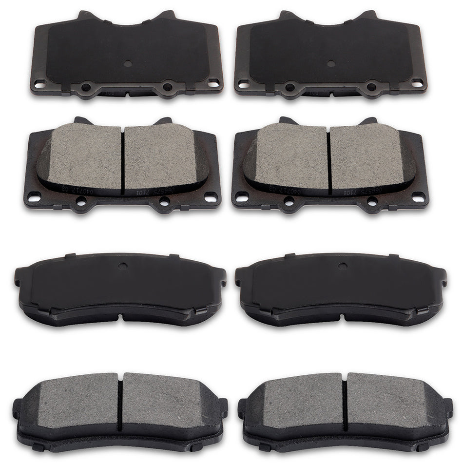 Ceramic Brake Pads Toyota 03-17 4Runner 01-07 Sequoia Front Rear