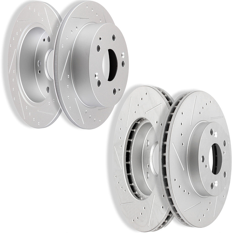1998-2002 Honda Accord Brake Rotors Discs Front & Rear 5 Lugs
