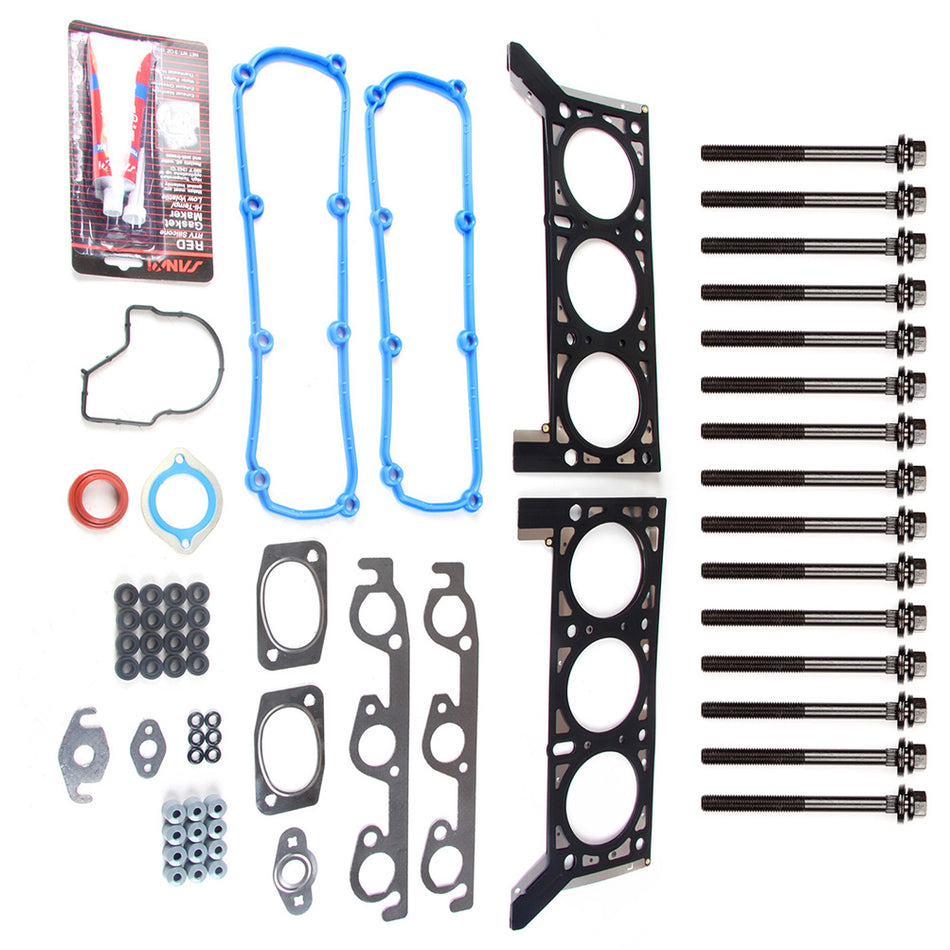 Cylinder Head Gasket Bolts Set For 01-10 Chrysler Town & Country 04-07 Dodge Caravan