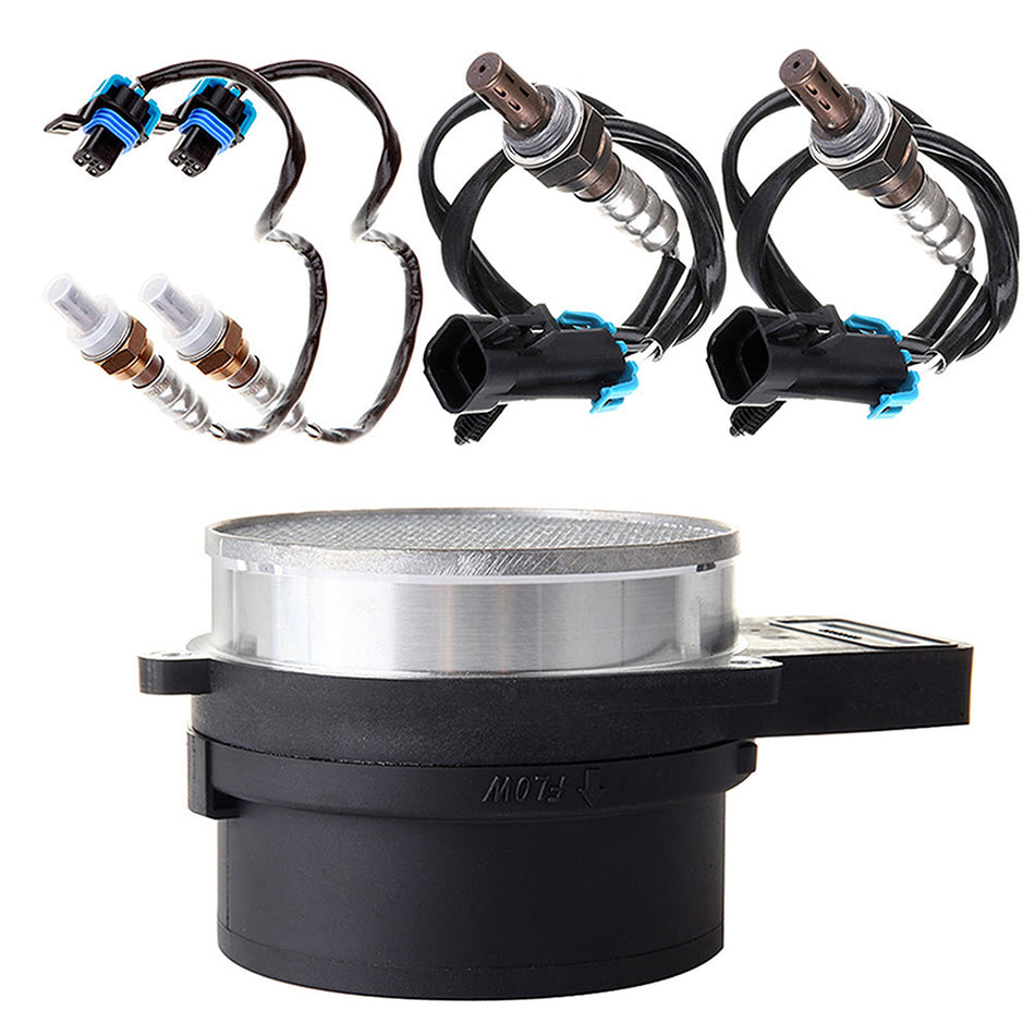 4x Oxygen Sensor Mass Air Flow Sensor MAF for 2003 GMC Envoy 4.2L Up & Downstream 818246