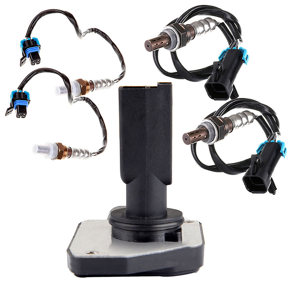 4pcs Upstream&Downstream Oxygen Sensor+ MAF Sensor for 99-03 Buick Regal 3.8L V6