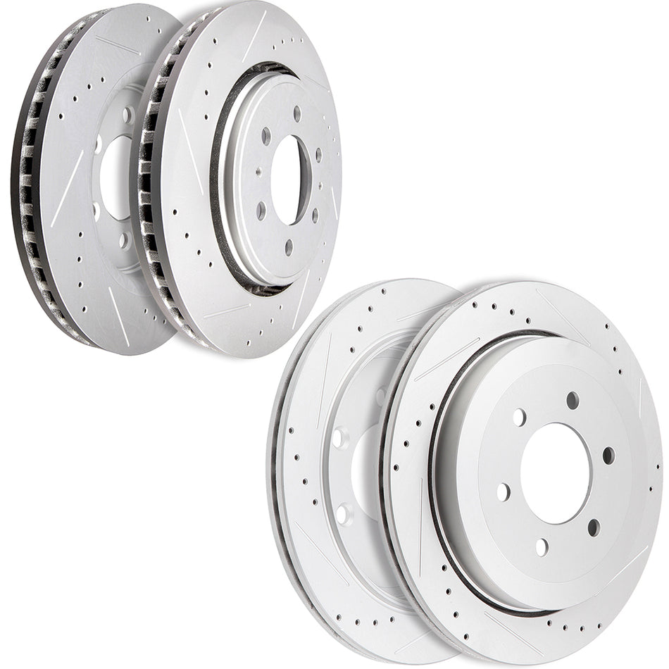 2012-2020 Ford F150 Disc Brake Rotors Front and Rear 6Lugs 4Pcs