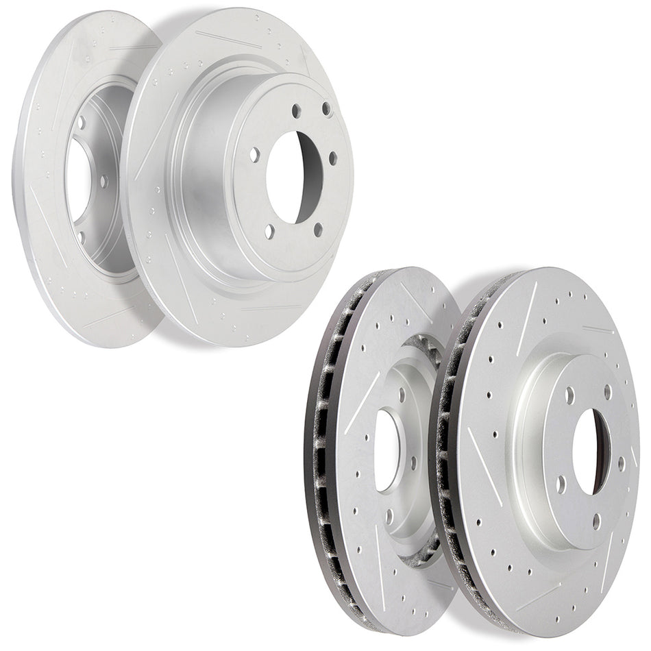 Brake Rotors For 08-12 Mitsubishi Outlander 11-14 Chrysler 200 Front Rear