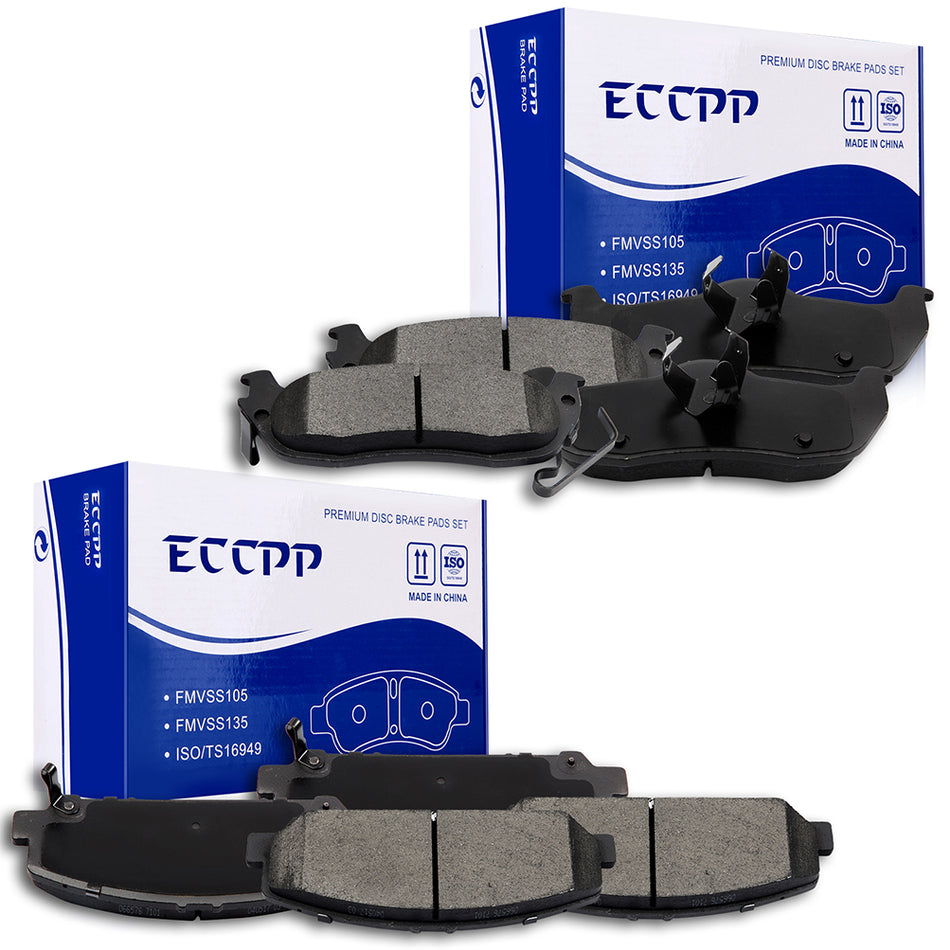 Ceramic Brake Pads Nissan 06-10 Armada 08-10 Titan Front Rear