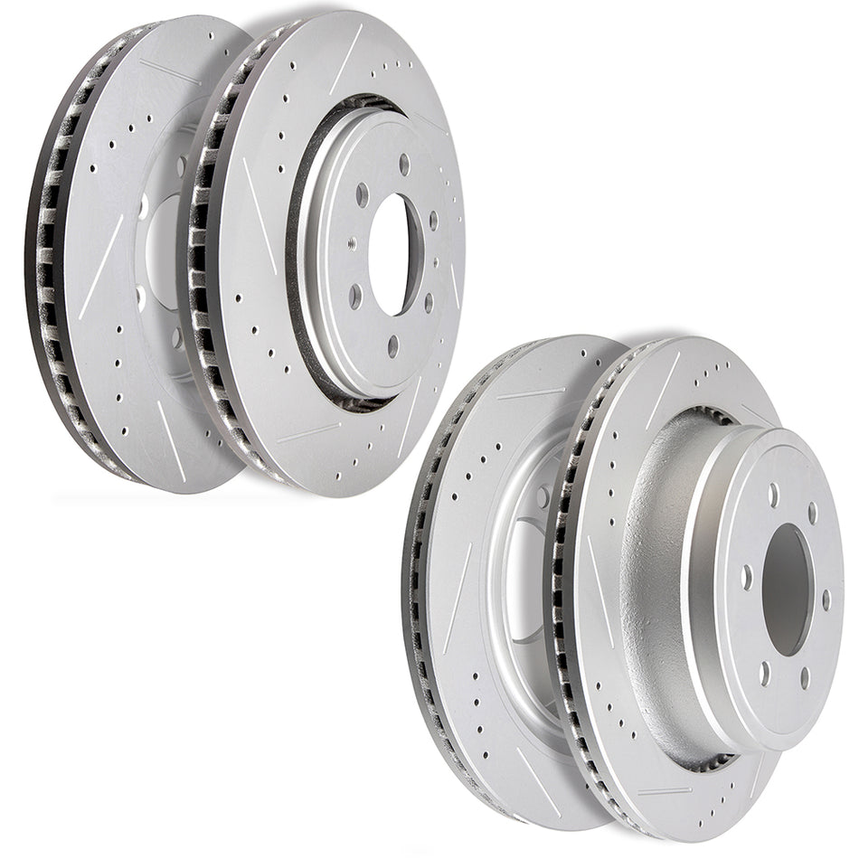 2012-2020 Ford F150 Brake Rotors 349.3mm Front & Rear 4Pcs