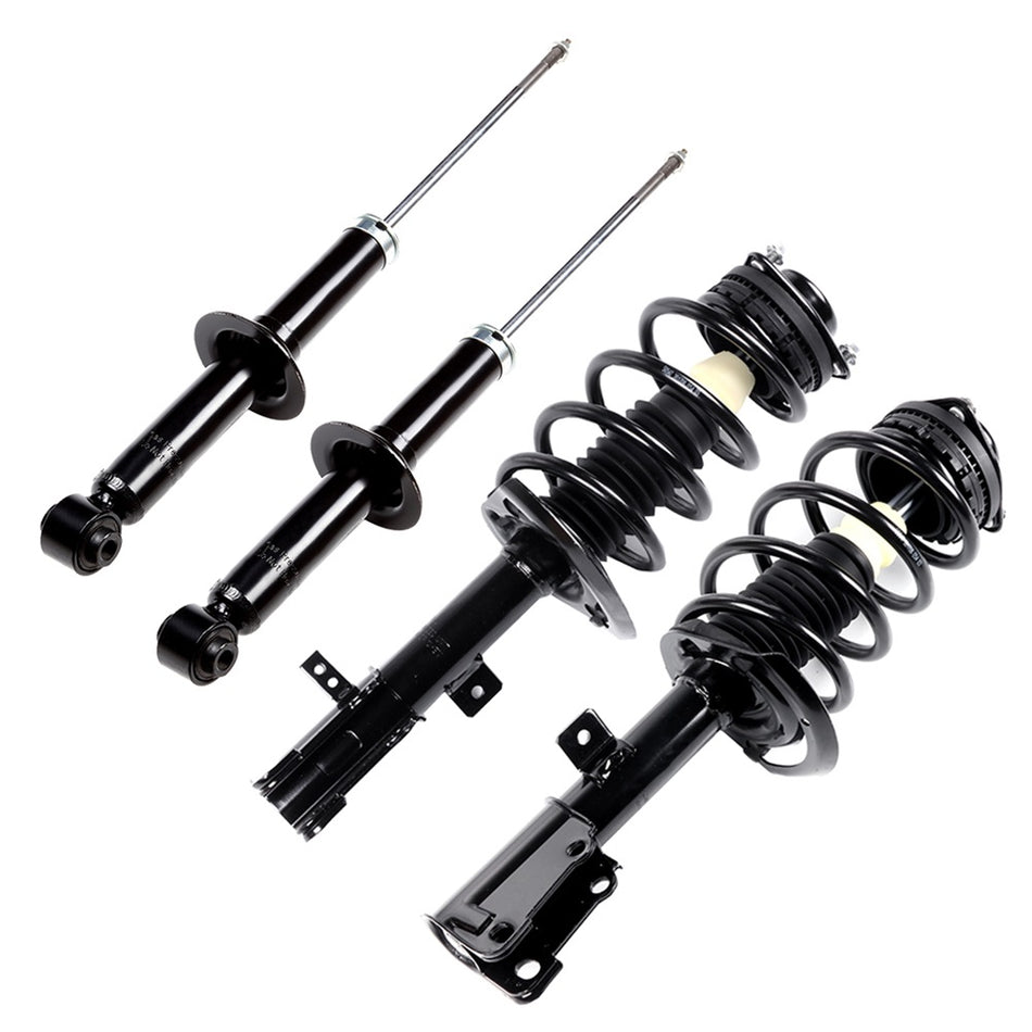 For 08 11-14 DODGE AVENGER Complete Front Struts Rear Shocks with Springs Mounts