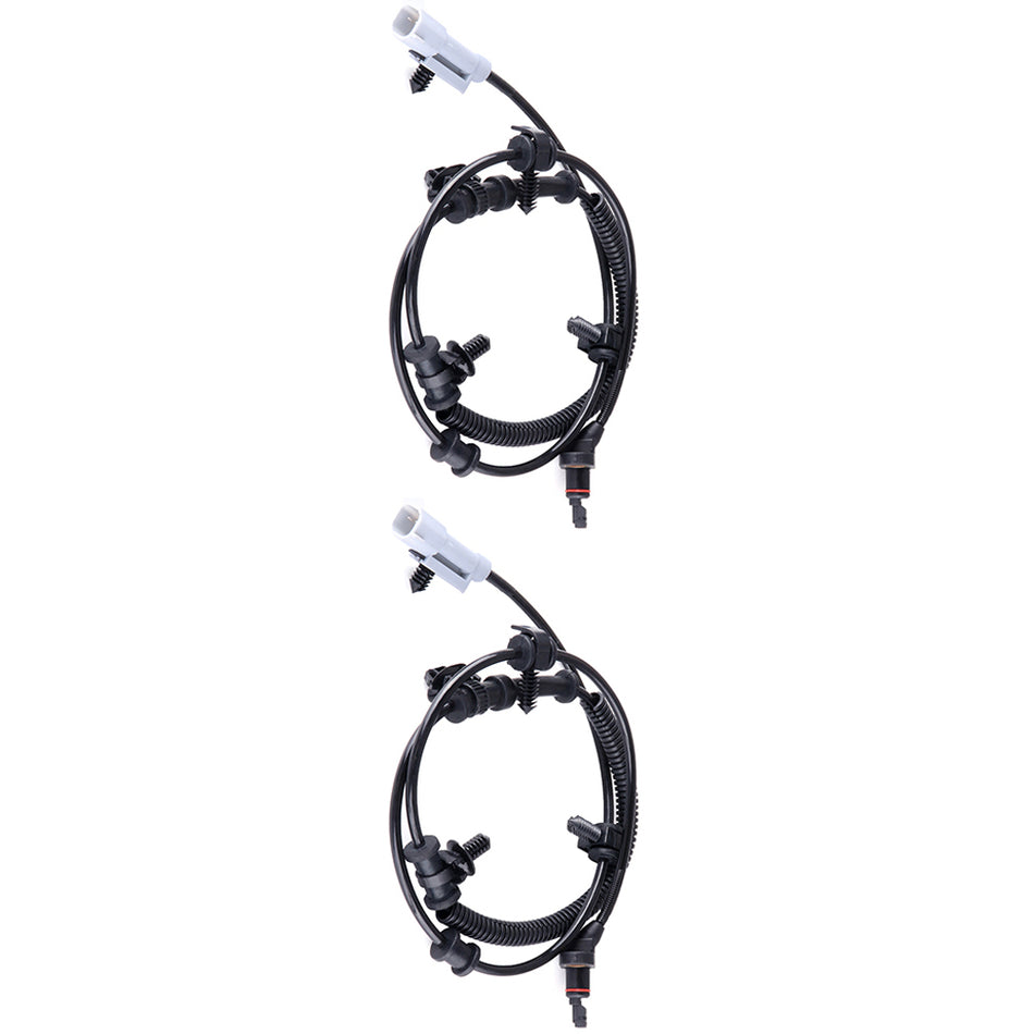 2 Pieces Front And Rear ABS Speed Sensor Assembly Fits 2006-2010 Jeep Commander