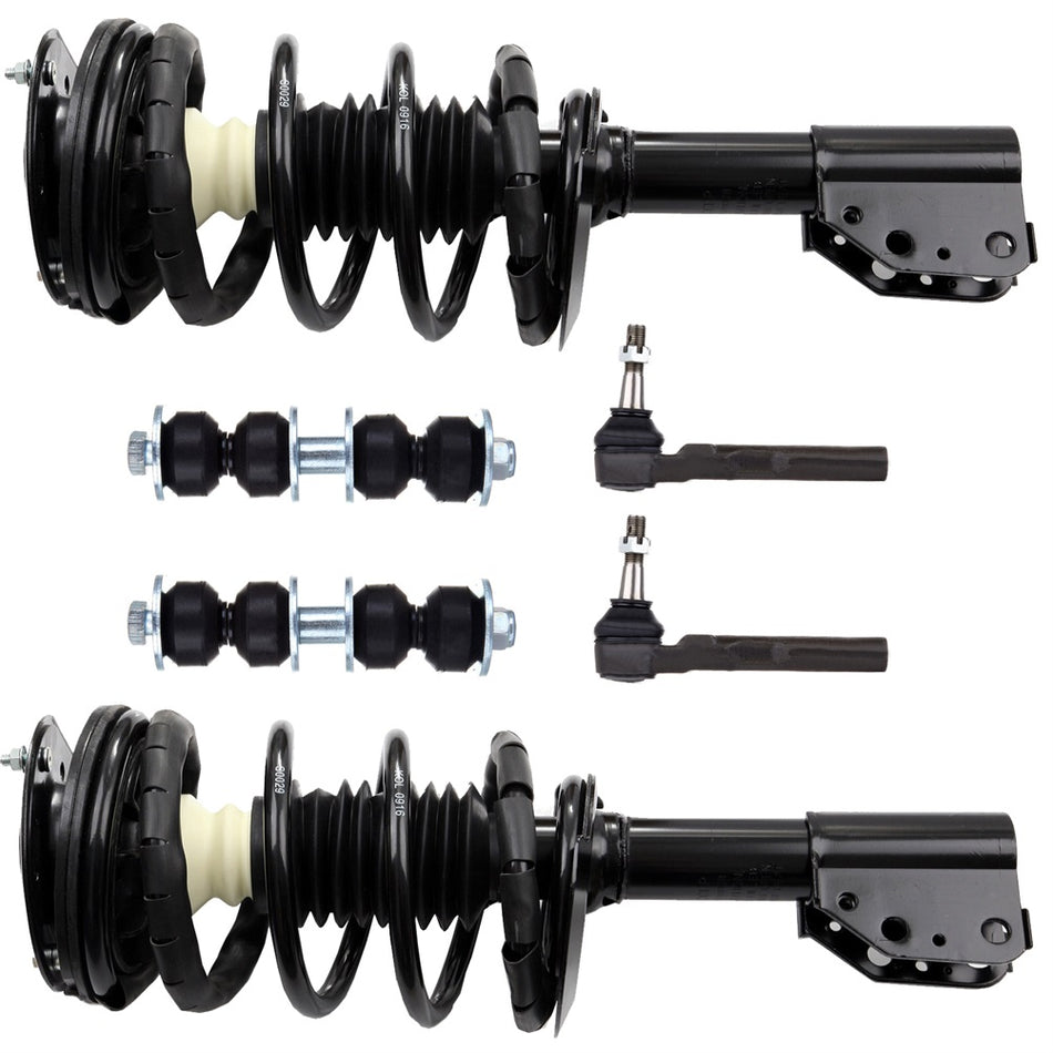 Front Strut Lower Control Arm Tierod Sway Bar Kit For Chevy Oldsmobile Pontiac