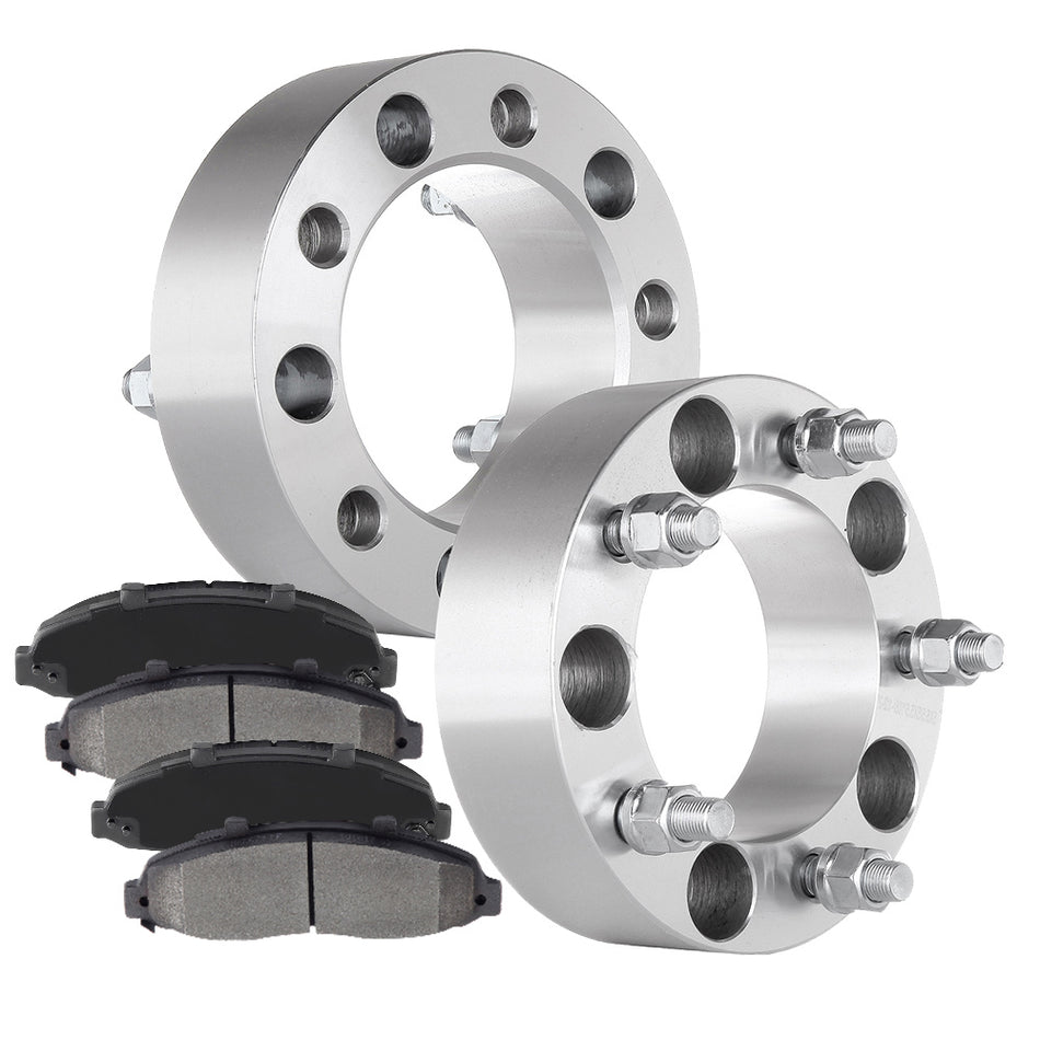 2Pcs Wheel Spacers Front Ceramic Disc Brake Pads For 97-03 Ford F150 04 Ford F150 Heritage