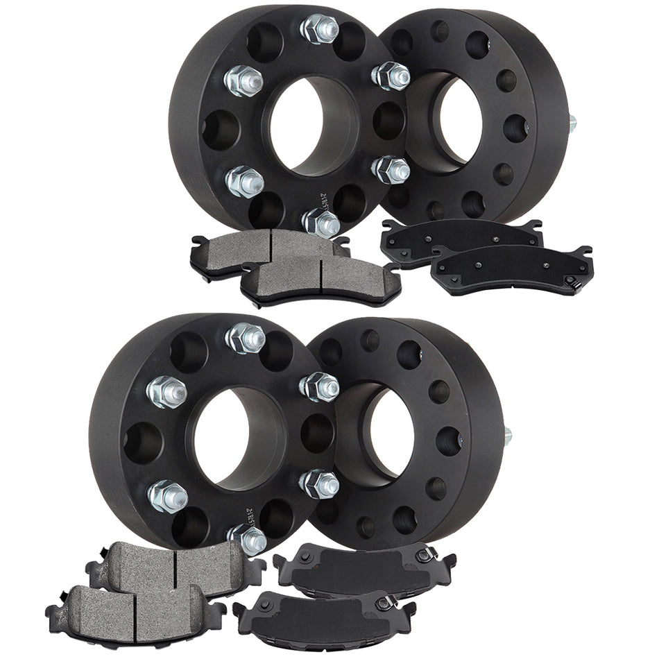 2006-2007 Mazda 6 4Pcs Wheel Spacers With Front and Front Disc Brake Pads
