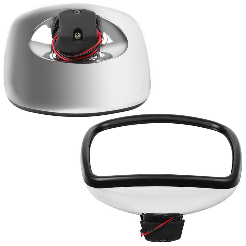 For 03-2015 Freightliner M2 Wide Angle Mirror Chrome Heated Driver/Passenger-1