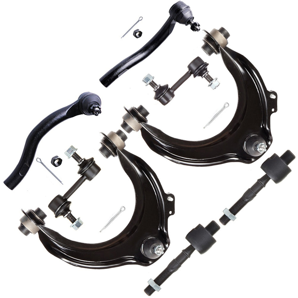 For 2003-2007 Honda Accord 8Pc Upper Control Arm Ball Joint Tie Rod End Sway Bar