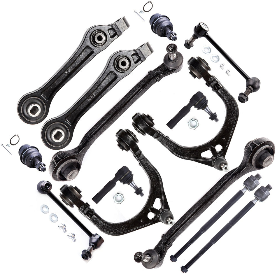 Front Control Arm Ball Joint Tie Rod End Suspension Kit For 2005-10 Chrysler 300