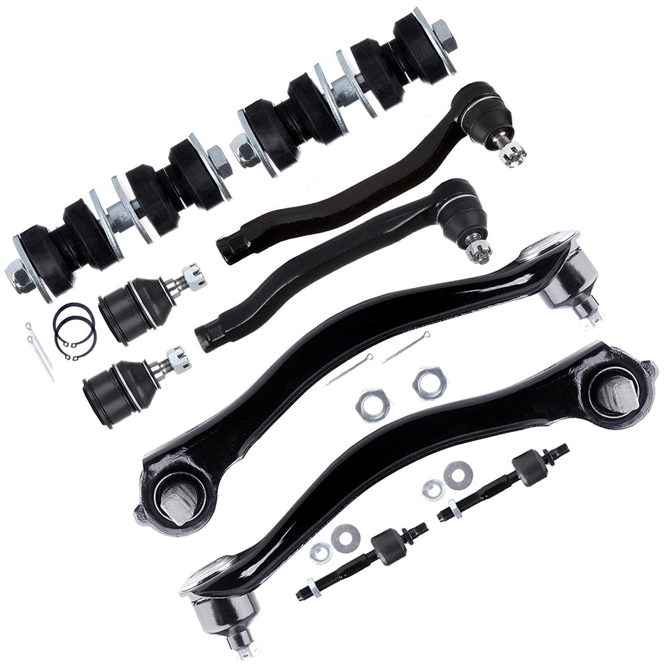 For 1990-1993 Honda Accord Rear Front Control Arm And Ball Joint Tie Rod End