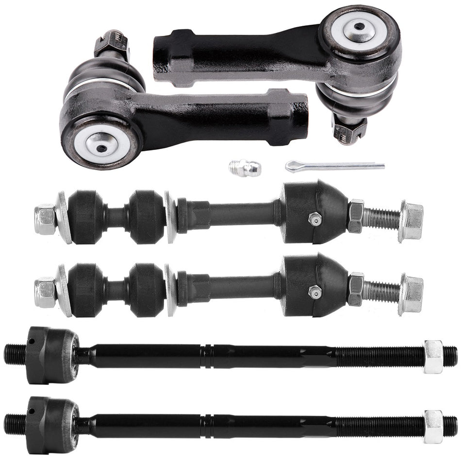 Front Steering Sway Bar Inner Outer Tie Rod End Suspension For 04-05 Ford F-150