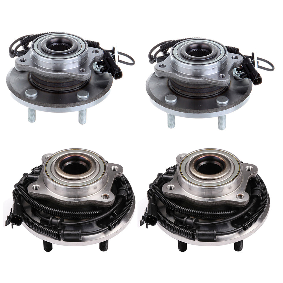 Front Rear Wheel Bearing For Dodge Grand Caravan 08-16 Chrysler Town & Country