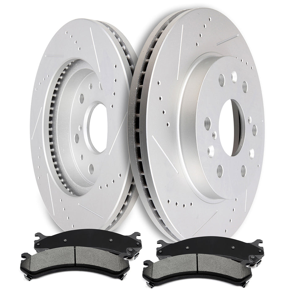 Brake Rotors Pads For 14-16 GMC Sierra 1500 15-16 Cadillac Escalade Front