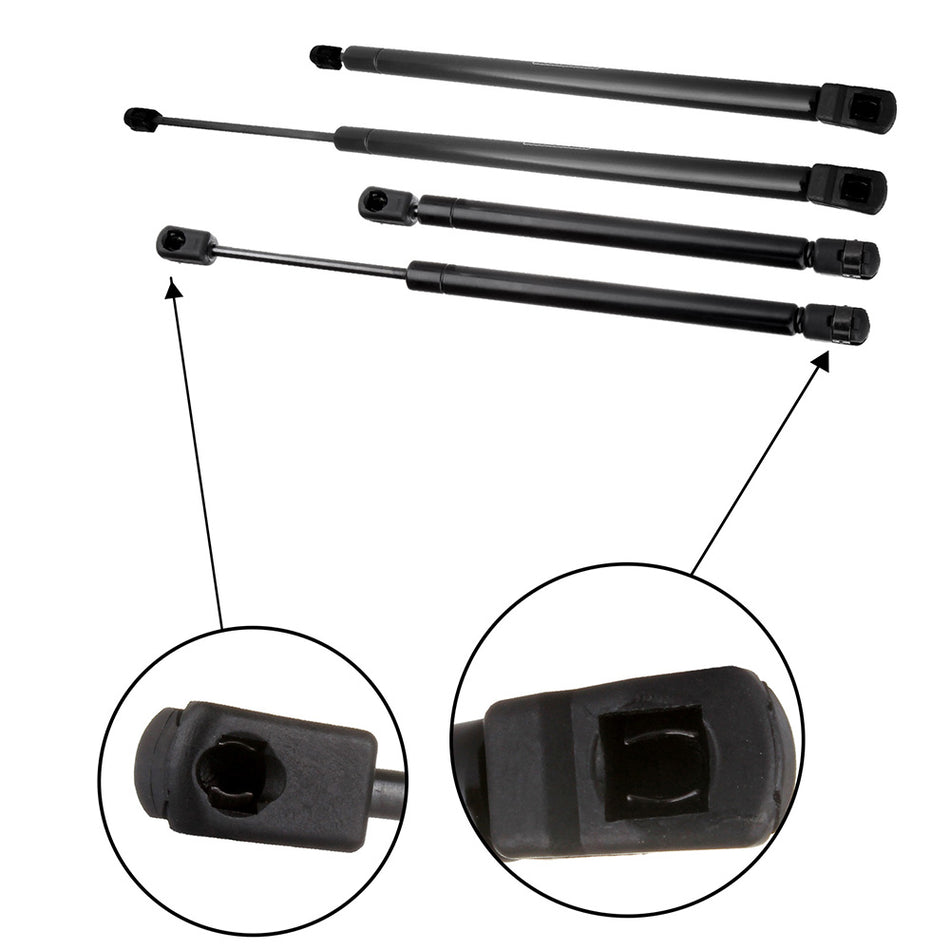 2006-2010 Ford Explorer 4x Window+Hood Lift Supports Struts Gas Springs