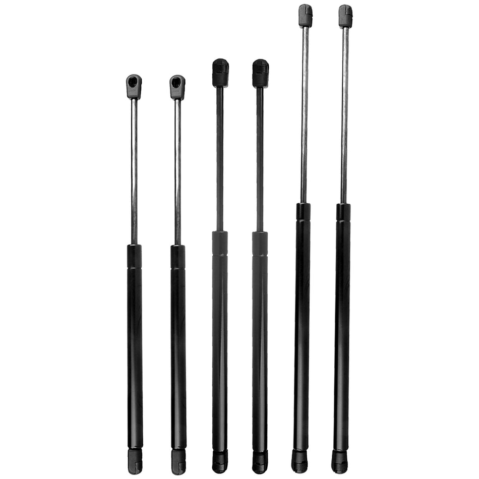 2001-2006 Hyundai Santa Fe Hood+Window+Tailgate Lift Support Struts 6 Pcs