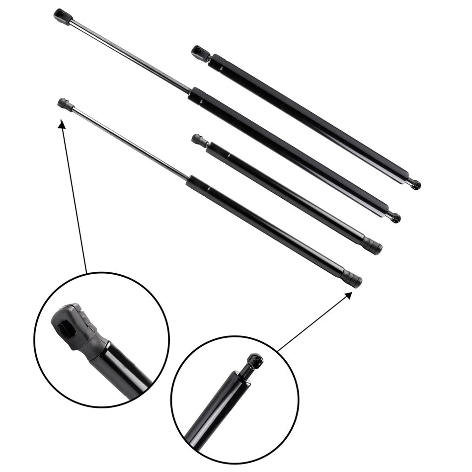 4x Hood+Tailgate Hatch Lift Supports Struts For 2010-2015 Lexus RX350