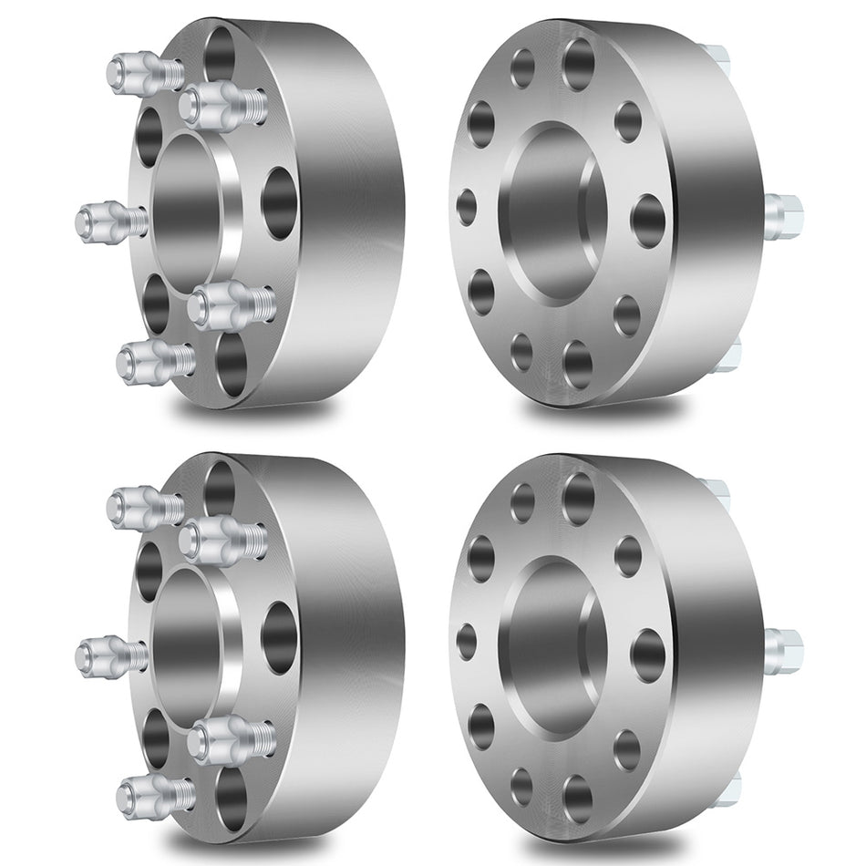 4Pcs 2 inch Hubcentric Wheel Spacers 5x5.5 Adapters 9/16 inch Studs For 05-11 Dodge Dakota 04-09 Dodge Durango