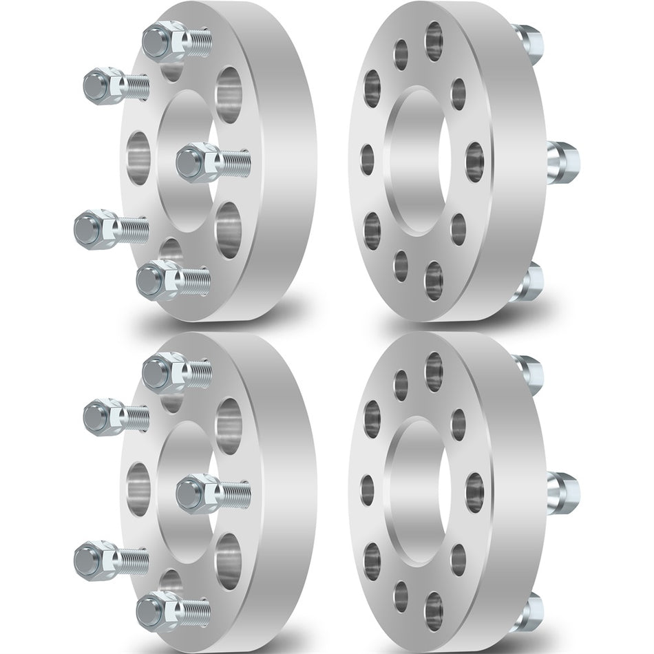 4Pcs 5x4.5 to 5x5 1.25 inch Adapters Wheel Spacers For 87-90 Dodge Dakota 86-97 Ford Aerostar