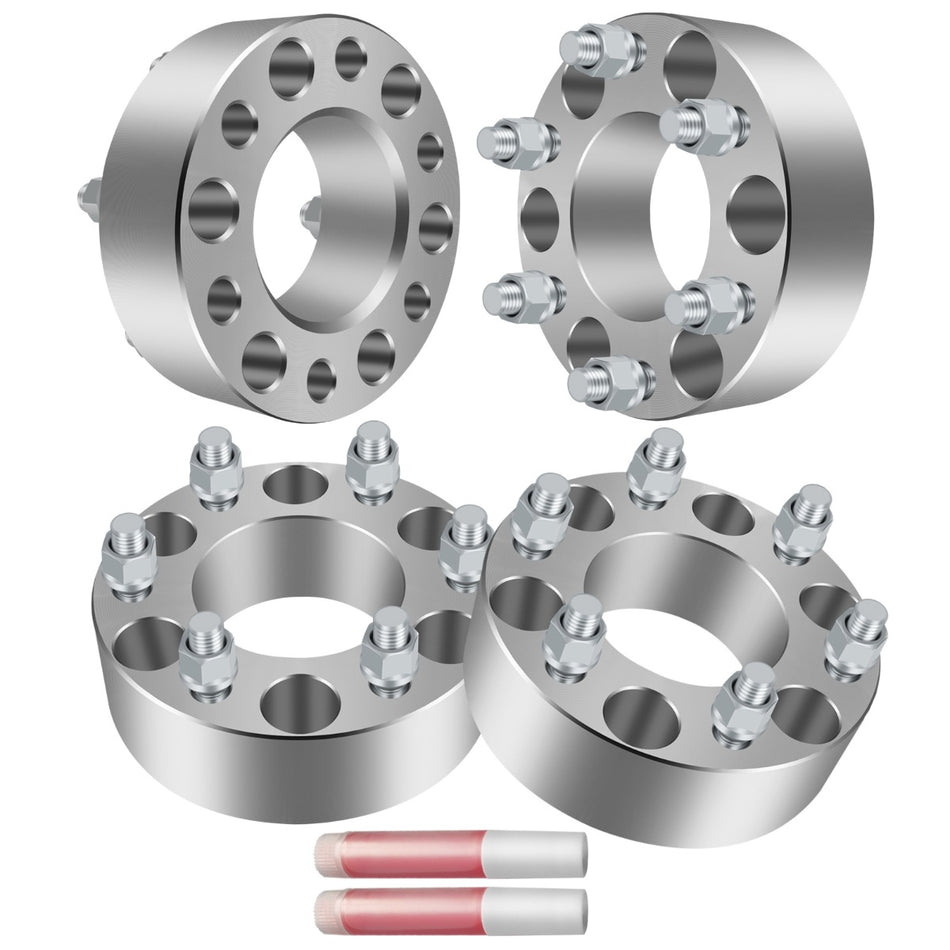 4Pcs 2 inch 6x135 6 Lugs Wheel Spacers Adapter For 03-14 Ford Expedition 04-14 Ford F150