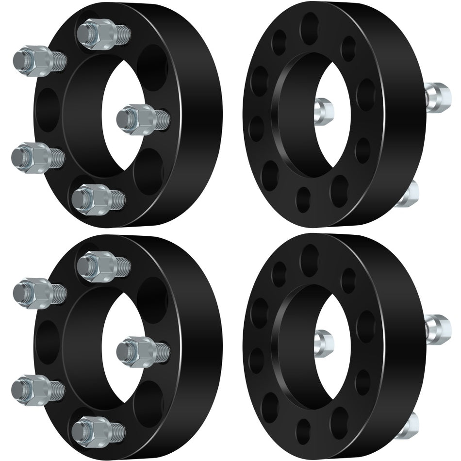 4Pcs 1.5 inch 5x4.5 5x114.3 Black Wheel Spacers Fits Jeep KK KJ XJ YJ TJ Wrangler MJ