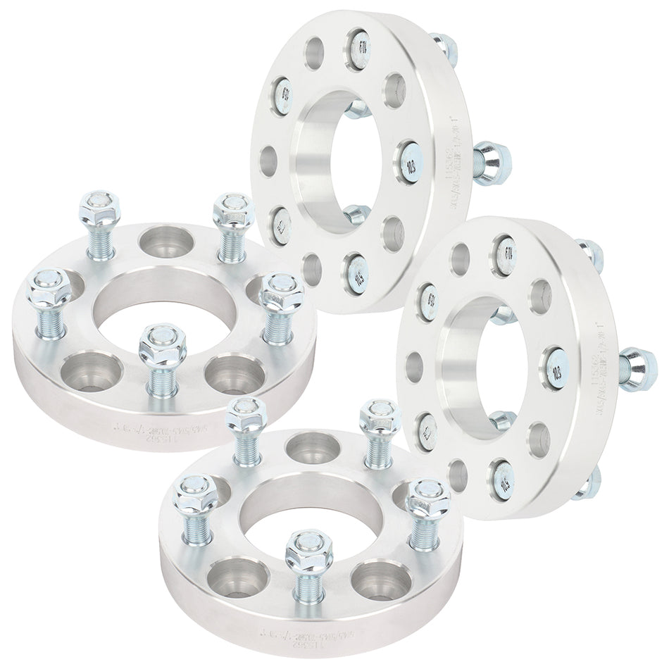 4Pcs 1 inch 5x4.5 Wheel Spacers 1/2 inchx20 Studs For 95-16 Ford Explorer 04-07 Ford Freestar