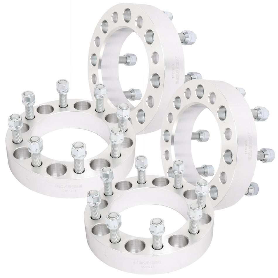 4Pcs 1.5 inch 8x6.5 Wheel Spacers For 03-04 Chevrolet Silverado 2500 04-06 Hummer H2