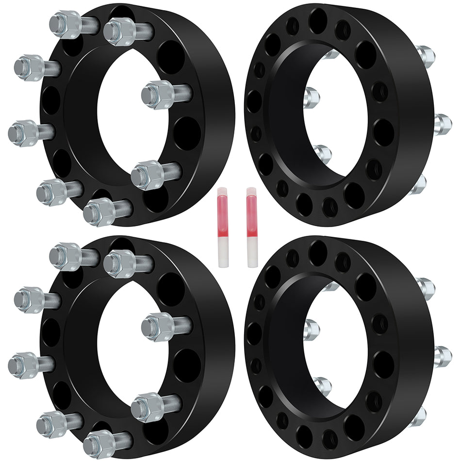 4Pcs 2 inch Thick 8x170 14x2 Studs Wheel Spacers For 00-02 Ford Excursion 99-16 Ford F250 Super Duty