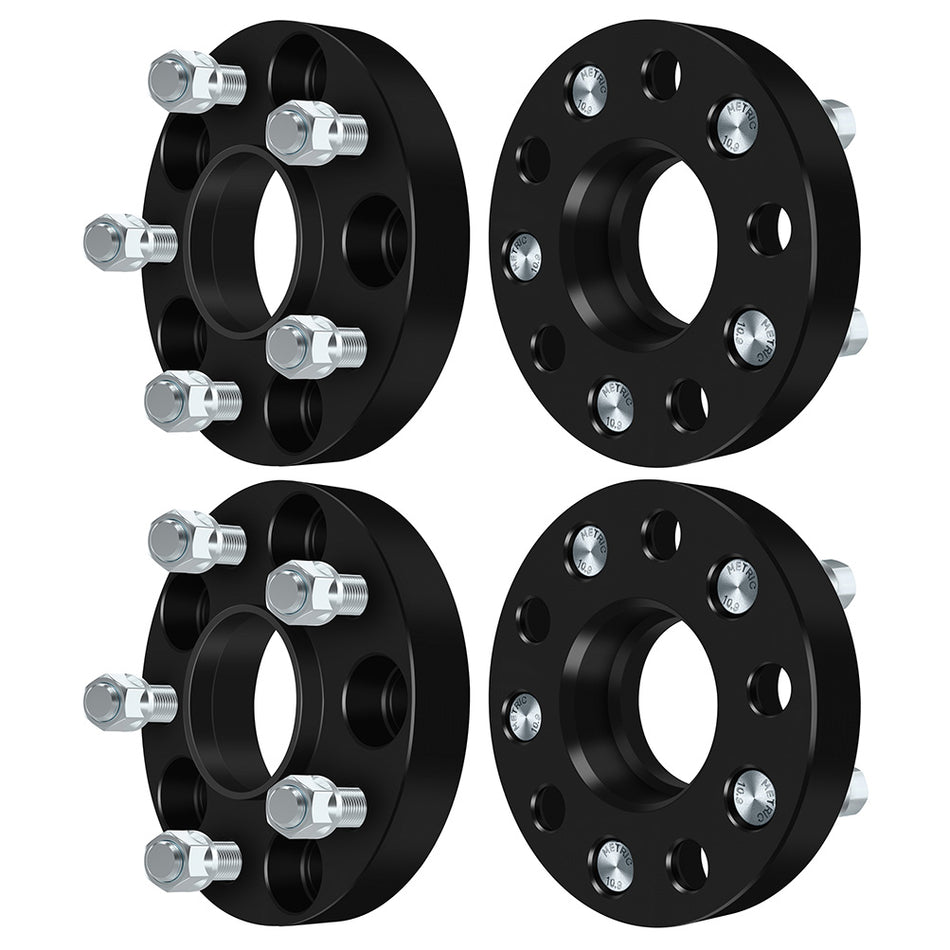 4Pcs 25mm 1 inch thick 12x1.25 5x4.5 5Lugs Wheel Spacers For 08-12 Infiniti Ex35 08-13 Infiniti G37