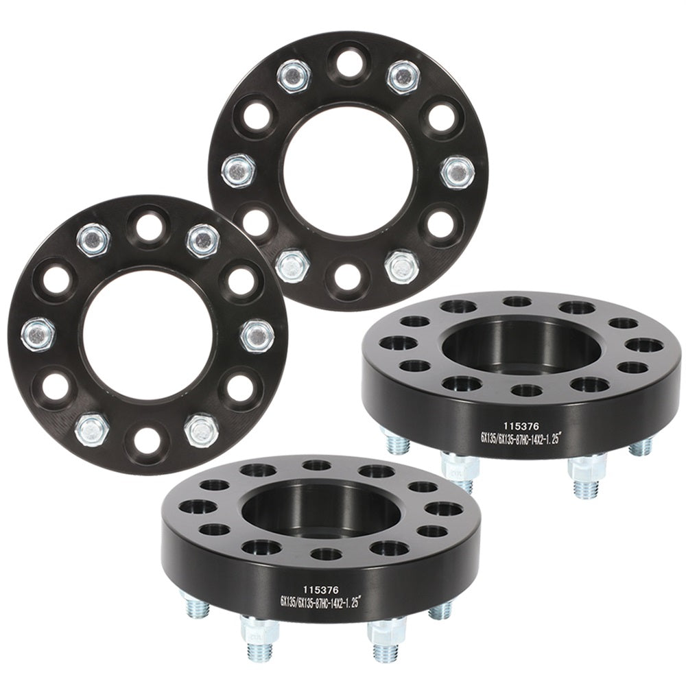 4Pcs 1.25 inch Thick 6x135 Hubcentric Wheel Spacers For 04-14 Ford F-150 Expedition Lincoln Only for Auto