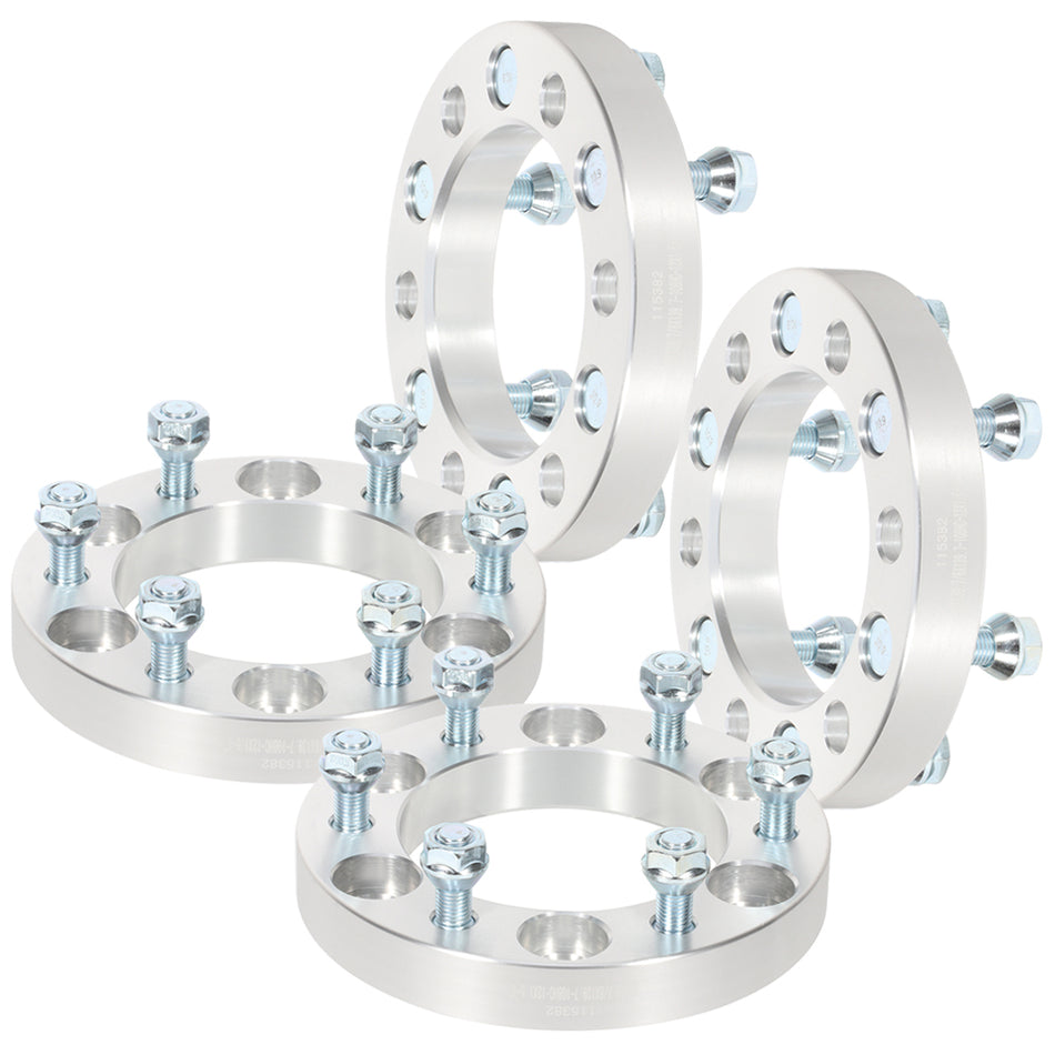 1 inch 6x5.5 to 6x5.5 Wheel Spacers 12x1.5 Studs For 04-14 Chevrolet Colorado 09-10 Hummer H3T