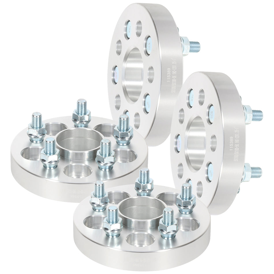 4Pcs 1 inch 25mm Thick 5x100 12x1.25 Wheel Spacers For 13-20 Subaru BRZ 16-22 Subaru Crosstrek