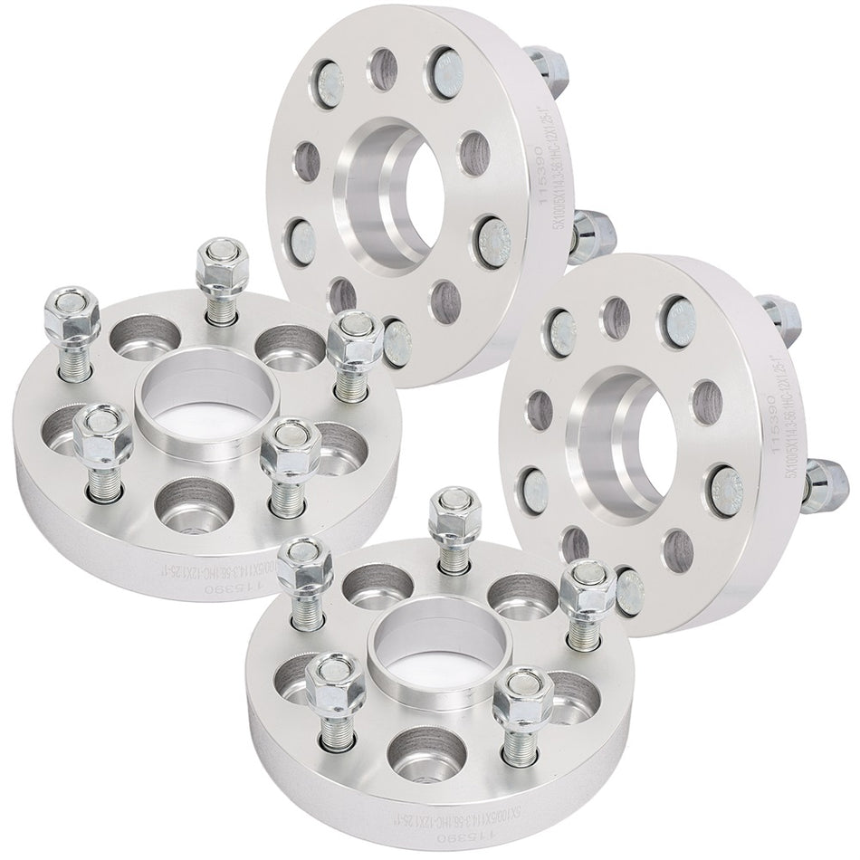 4Pcs 1 inch 25mm 5x100 to 5x114.3 Wheel Spacers Adapters For 13-20 Subaru BRZ 03-06 Subaru Baja