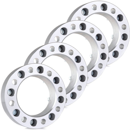 4Pcs 2 inch Thick 8x6.5 14x1.5 Wheel Spacers For 07-10 Chevrolet Silverado 3500 HD 13-14 Nissan NV1500 Only for Auto