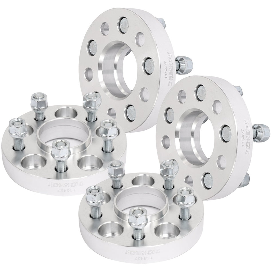 4Pcs 25mm (1 inch) Hubcentric Wheel Spacers 5x110 1.5 Stud For 04-11 Chevrolet Malibu 05-10 Pontiac G6