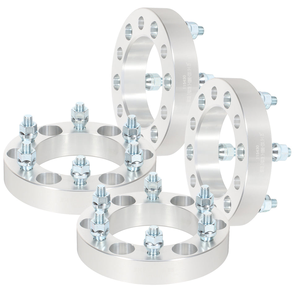 4X 1.25 inch 6x5.5 Wheel Spacers 12x1.5 Studs For 04-14 Chevrolet Colorado 04-12 GMC Canyon
