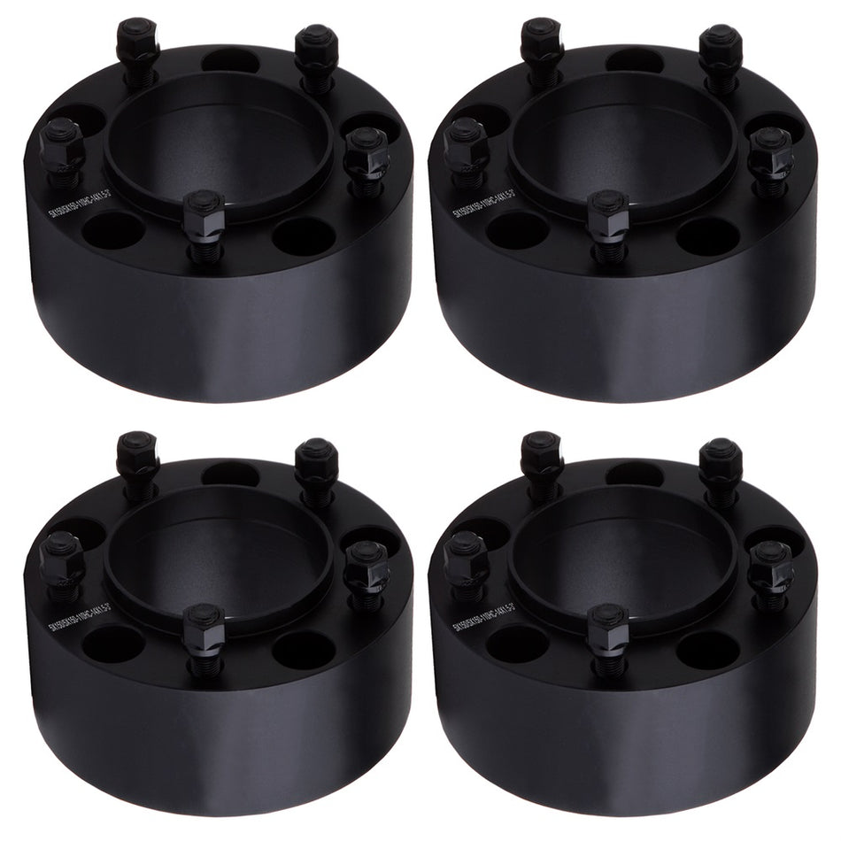 4X 3 inch 76mm Thick Black HubCentric Wheel Spacers For 2007-2022 For Toyota Tundra