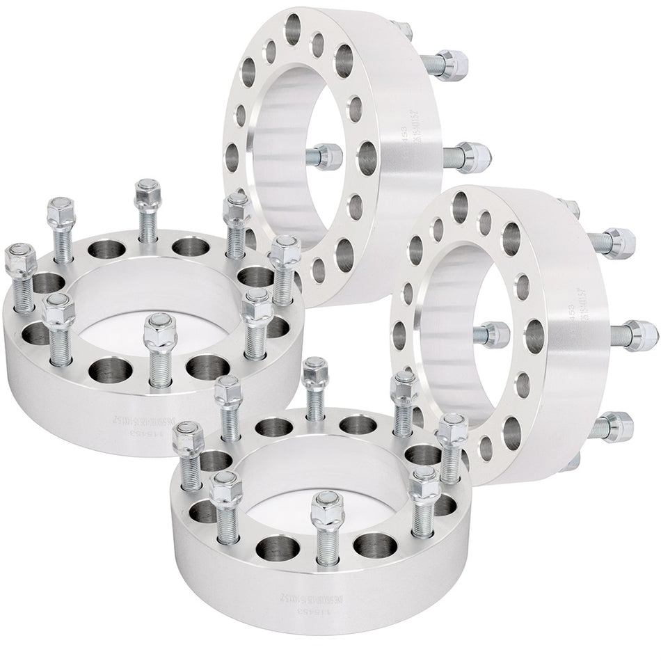 4Pcs 8x6.5 to 8x180 Wheel Spacers Adapter For 01-05 GMC Sierra 3500 08-10 Chevrolet Silverado 3500 HD